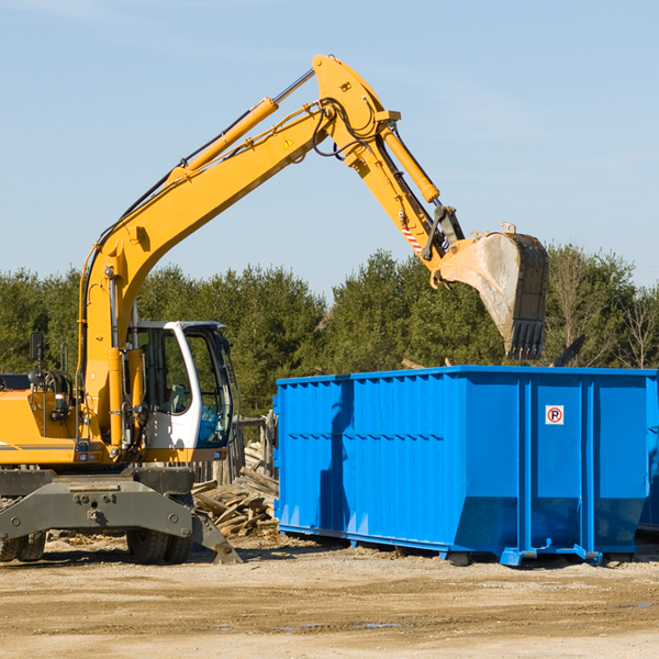 how many times can i have a residential dumpster rental emptied in Ridge Manor FL